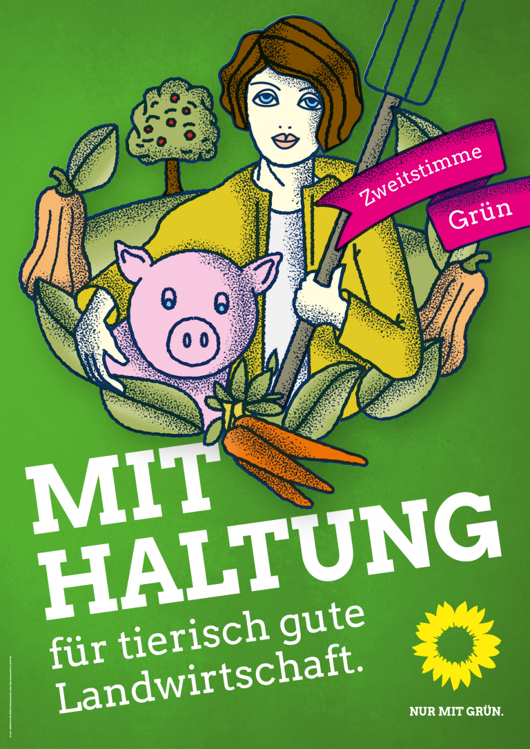 Unsere Wahlplakate – Heute: Mit Haltung für tierisch gute