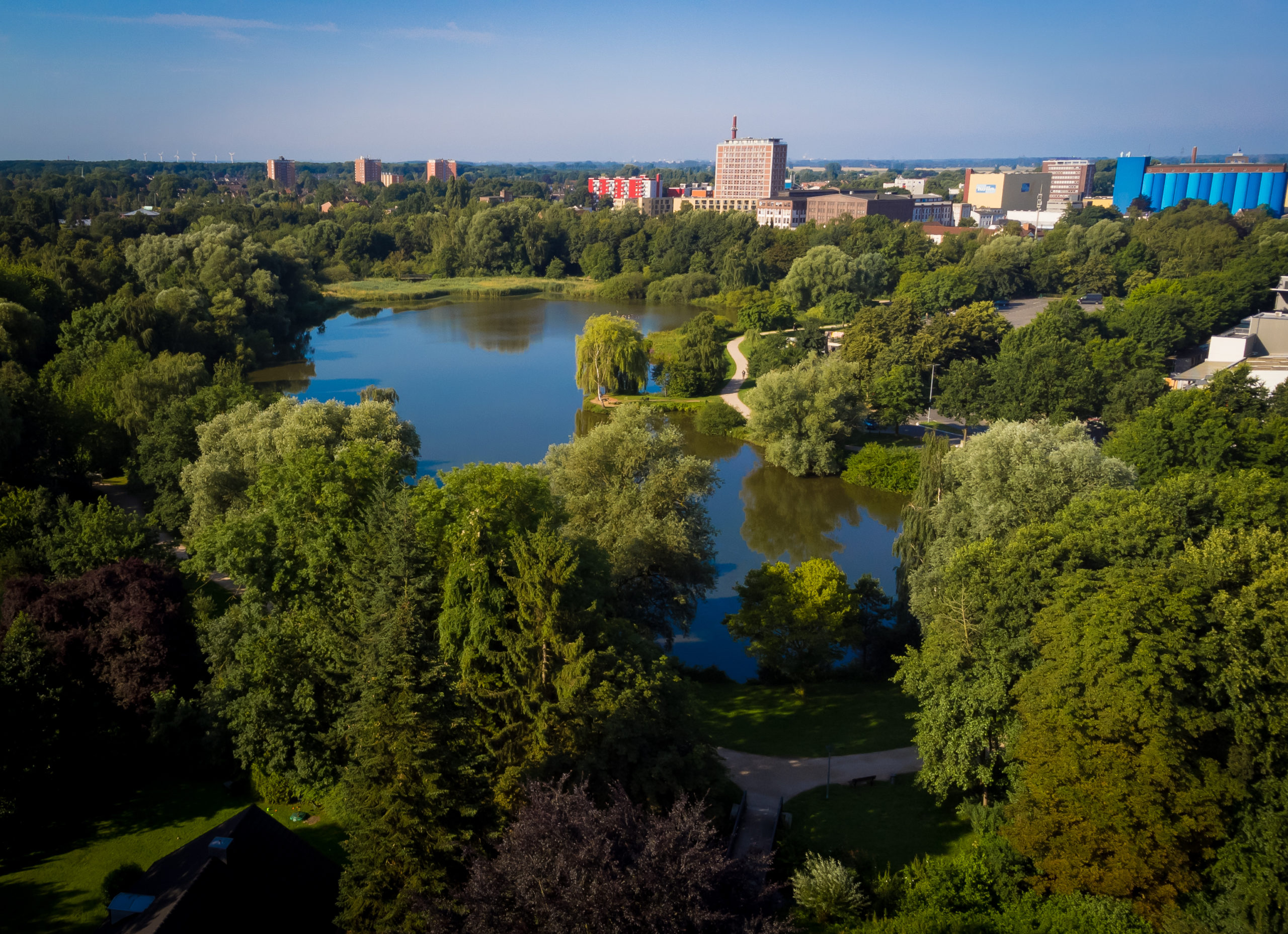 Bild vom See im Steindammpark