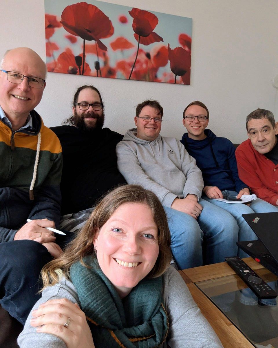 Gruppen-Selfie vom Planungstreffen