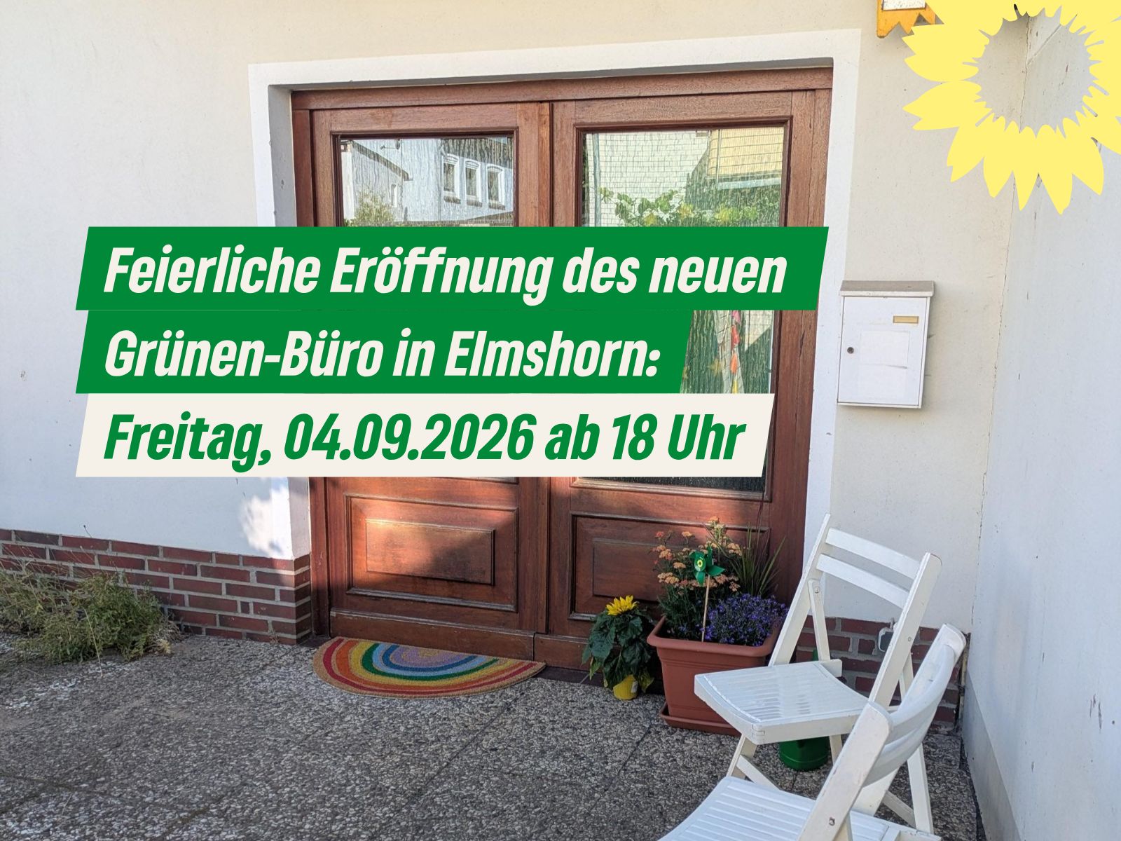 Eröffnung Grünen-Büro am 04.09.2026 ab 18 Uhr